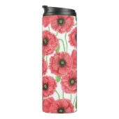Waterverf paprika's floreel patroon thermische tum thermosbeker (Geroteerd rechts)