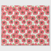 Waterverf paprika's floreel verpakkingspapier cadeaupapier (Vlak)