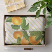 Waterverf papripe sinaasappels, vers citrusvruchte tissuepapier (Geschenk)