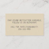 Waterverf Parachute Skydiving Visitekaartjes (Achterkant)