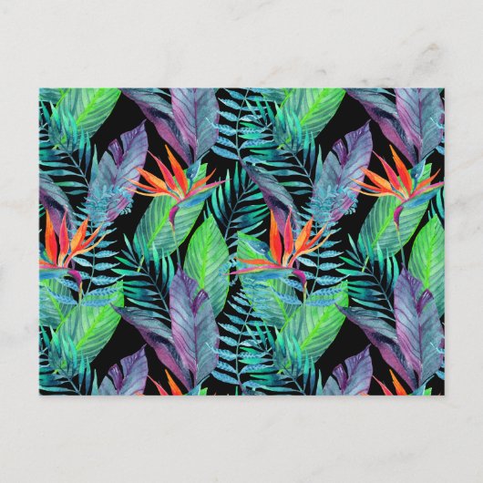 Waterverf paradijsvogel 2 briefkaart (Voorkant)