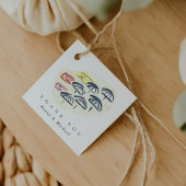 Waterverf Paraplu Beach Hartelijk dank Bedankjes Labels