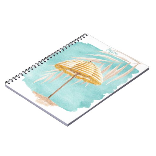 Waterverf paraplu Notitieboek (Linkerzijde)