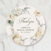 Waterverf parels en prosecco Bruidsdiner favor Bedankjes Labels (Achterkant)