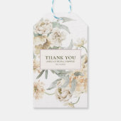 Waterverf parels en prosecco Bruidsfeest cadeautje Cadeaulabel (Achterkant)