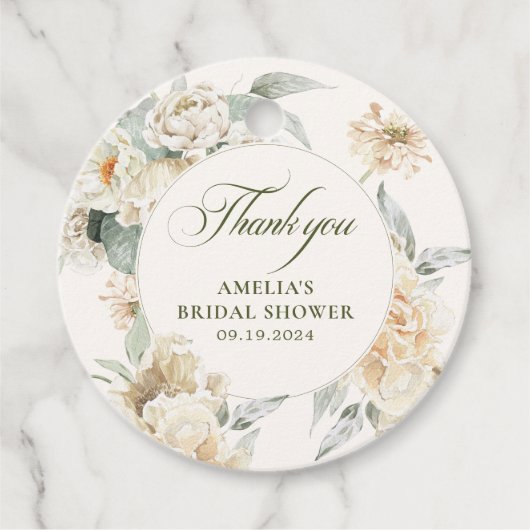 Waterverf parels en Prosecco Vrijgezellenfeest gun Bedankjes Labels (Voorkant)