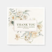 Waterverf parels en prosecco Vrijgezellenfeest Servet (Voorkant)