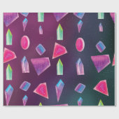 Waterverf Pareltjes Kleurrijke galaxkleuren Cadeaupapier (Vlak)