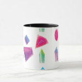 Waterverf Pareltjes Kleurrijke galaxkleuren Mok (Midden)