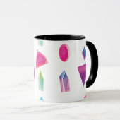 Waterverf Pareltjes Kleurrijke galaxkleuren Mok (Voorkant rechts)