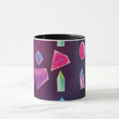 Waterverf Pareltjes Kleurrijke galaxkleuren Mok (Midden)