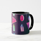 Waterverf Pareltjes Kleurrijke galaxkleuren Mok (Voorkant rechts)