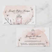 Waterverf parfume - Eigen essentiële oliën Visitekaartje (Voorkant / Achterkant)