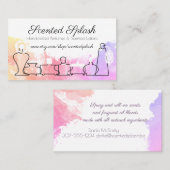 Waterverf parfume scents lotions visitekaartje (Voorkant / Achterkant)