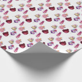 Waterverf parfumeflessen cadeaupapier (Hoek)