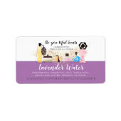 Waterverf parfumflessen geurlotions sticker (Voorkant)