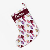 Waterverf Parfumflessen Kleine Kerstsok (Achterkant (Hangend))