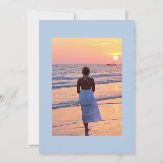 Waterverf Parijs: "De herdenking van het leven" Kaart (Achterkant)