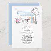 Waterverf Parijs: "De herdenking van het leven" Kaart (Voorkant / Achterkant)