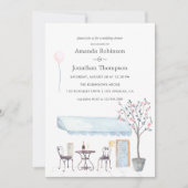 Waterverf Parijs - uitnodiging voor weddenschappen (Voorkant)