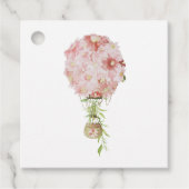 Waterverf Paris Destination Wedding Bedankjes Labels (Voorkant)