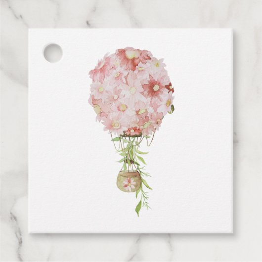 Waterverf Paris Destination Wedding Bedankjes Labels (Voorkant)