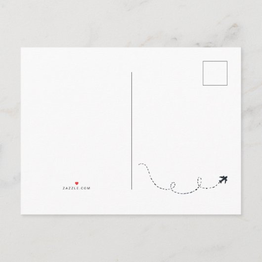 Waterverf Paris Destination Wedding Save the Date Aankondigingskaart (Achterkant)