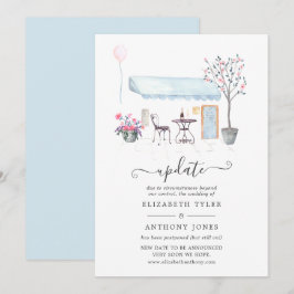 Waterverf Paris Wedding Update Kaart