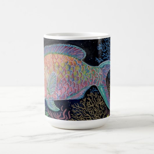 Waterverf Parrotfish Koffiemok (Center)