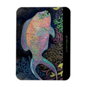 Waterverf Parrotfish Magneet (Verticaal)