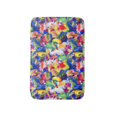 Waterverf parrots badmat (Voorkant Verticaal)