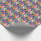 Waterverf parrots cadeaupapier (Hoek)