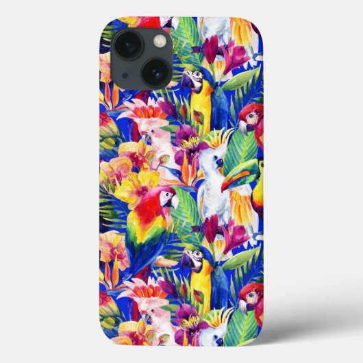 Waterverf parrots Case-Mate iPhone case (Achterkant)