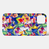 Waterverf parrots Case-Mate iPhone case (Achterkant (horizontaal))