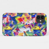 Waterverf parrots Case-Mate iPhone case (Achterkant (horizontaal))