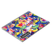 Waterverf parrots | Jouw namen toevoegen Notitieboek (Linkerzijde)