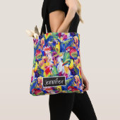 Waterverf parrots | Jouw namen toevoegen Tote Bag (Dichtbij)