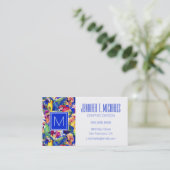 Waterverf parrots | Jouw namen toevoegen Visitekaartje (Staand voorkant)