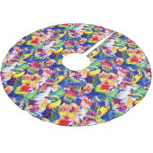 Waterverf parrots kerstboom rok (Gekanteld)