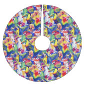 Waterverf parrots kerstboom rok (Voorkant)