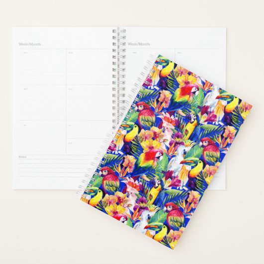 Waterverf parrots planner (Display)