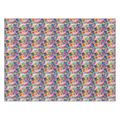 Waterverf parrots tafelkleed (Voorkant (Horizontaal))