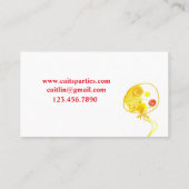 Waterverf Partij Ballonnen Visitekaartje (Achterkant)