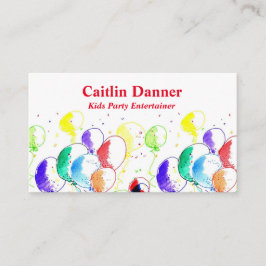 Waterverf Partij Ballonnen Visitekaartje