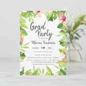 Waterverf partij voor de afstuwing van tropische f kaart (Staand voorkant)