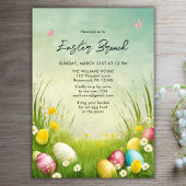 Waterverf Pasen Brunch Egg Hunt Kaart