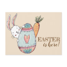 Waterverf Pasen Brunch en Egg Hunt Uitnodiging.