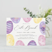 Waterverf Pasen Brunch Uitnodiging (Staand voorkant)