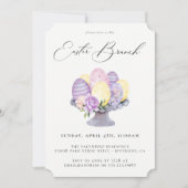 Waterverf Pasen Brunch Uitnodiging (Voorkant)