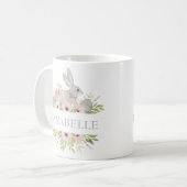 Waterverf Pasen Bunny Persoonlijke Gift Koffiemok (Voorkant links)